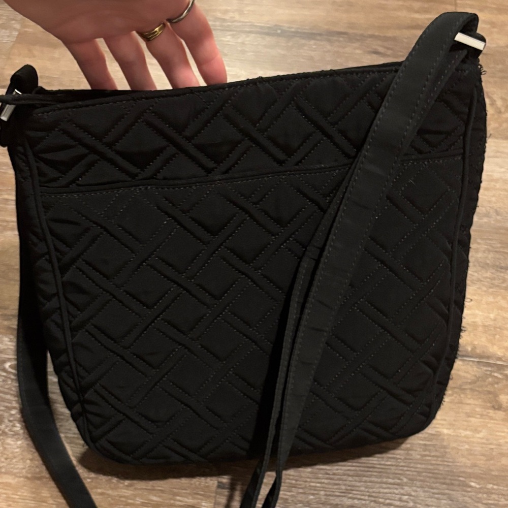 Vera Bradley Black Quilted Crossbody Bag - Picture 8 of 8